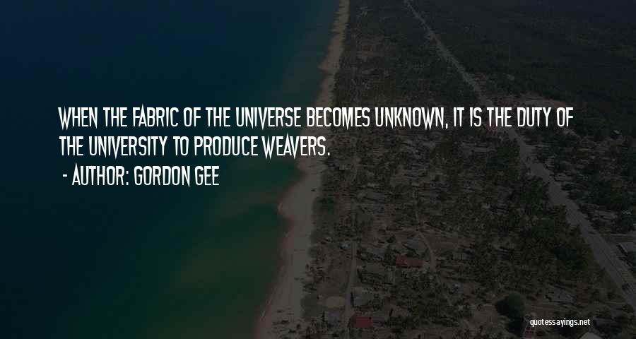 Weavers Quotes By Gordon Gee