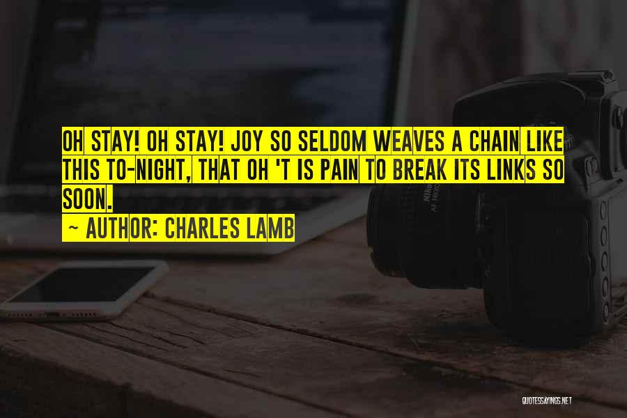 Weaves Quotes By Charles Lamb