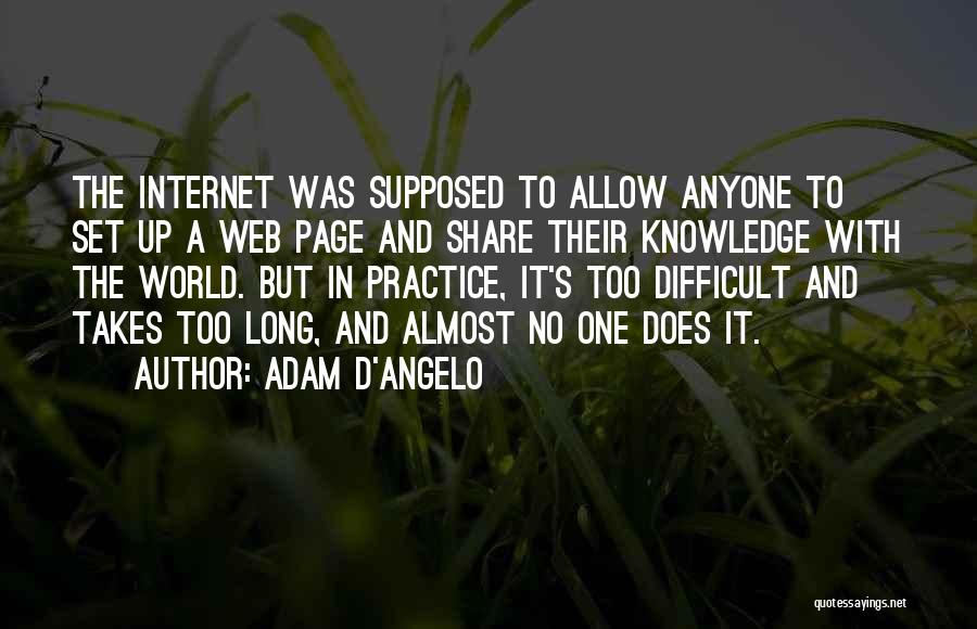 Web Page Quotes By Adam D'Angelo