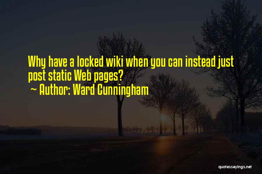 Web Page Quotes By Ward Cunningham