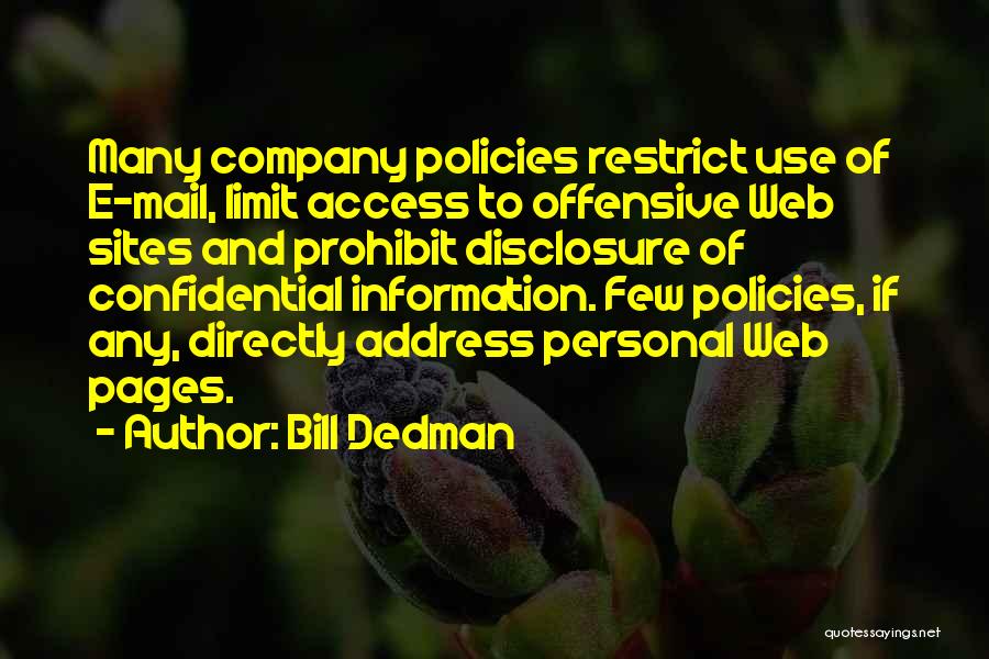Web Pages Quotes By Bill Dedman