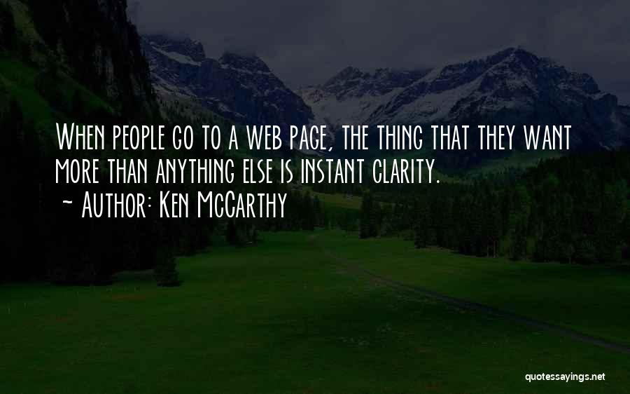 Web Pages Quotes By Ken McCarthy