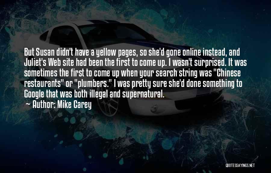 Web Pages Quotes By Mike Carey