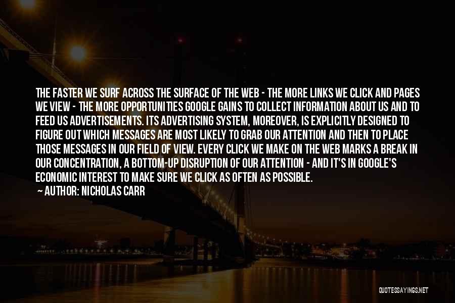 Web Pages Quotes By Nicholas Carr