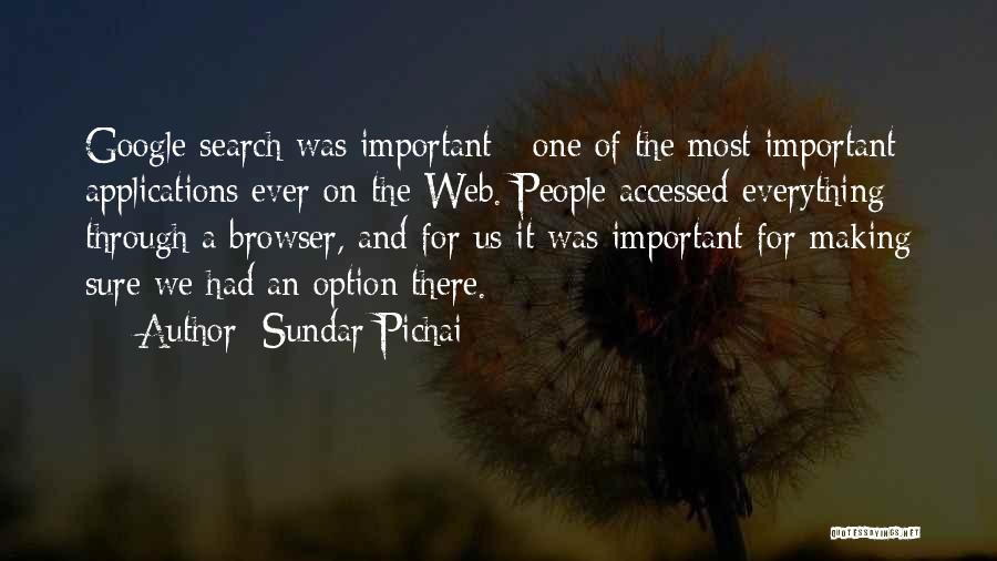 Web Search Quotes By Sundar Pichai