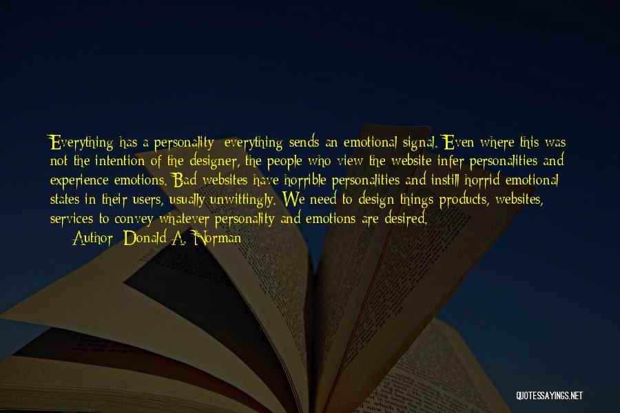 Website Design Quotes By Donald A. Norman