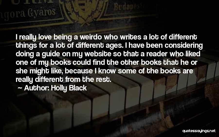 Website Love Quotes By Holly Black
