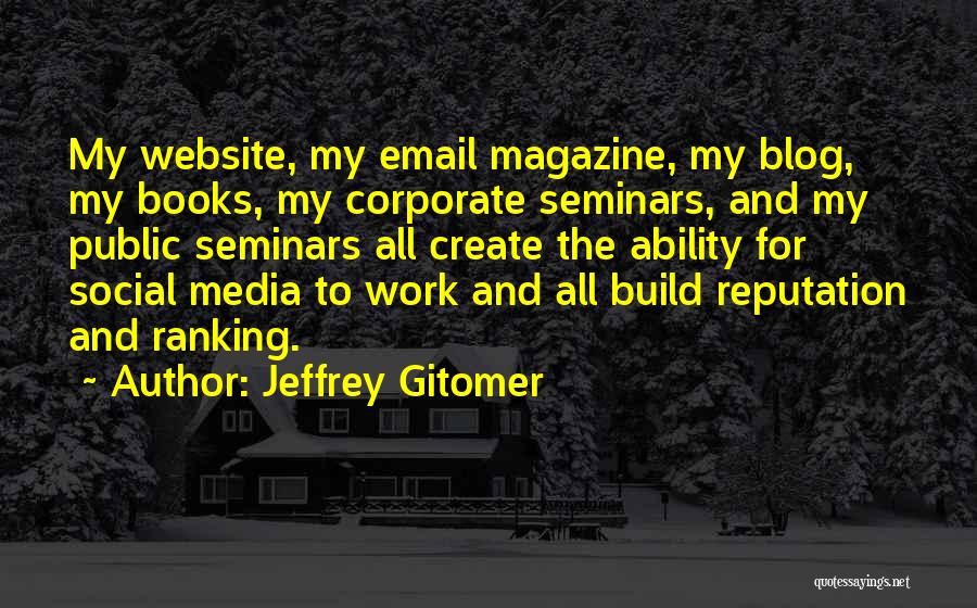 Website Ranking Quotes By Jeffrey Gitomer