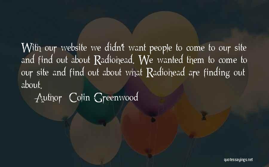 Website To Find Quotes By Colin Greenwood