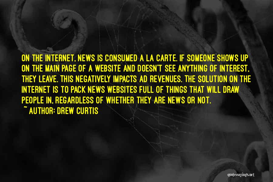 Website Welcome Quotes By Drew Curtis