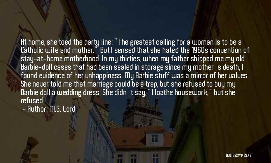 Wedding Father Quotes By M.G. Lord