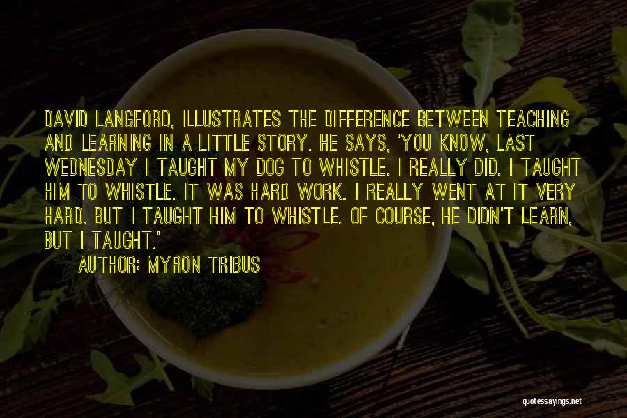 Wednesday At Work Quotes By Myron Tribus