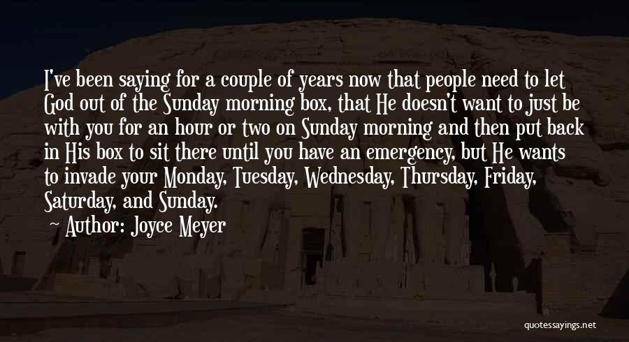 Wednesday Morning Quotes By Joyce Meyer