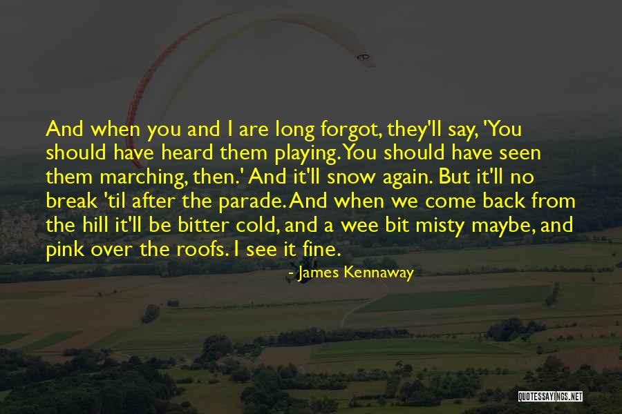 Wee Quotes By James Kennaway