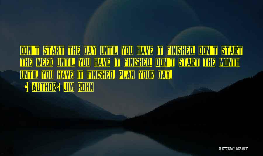 Week Start Quotes By Jim Rohn