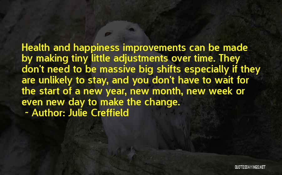 Week Start Quotes By Julie Creffield