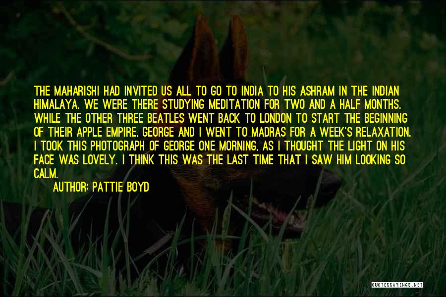 Week Start Quotes By Pattie Boyd