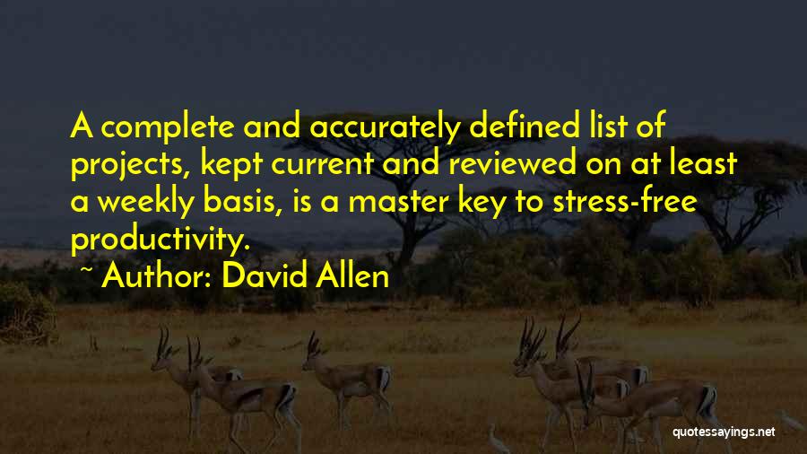 Weekly Quotes By David Allen