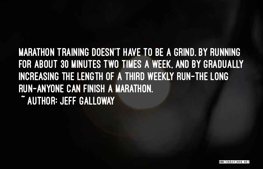 Weekly Quotes By Jeff Galloway