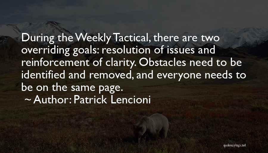 Weekly Quotes By Patrick Lencioni
