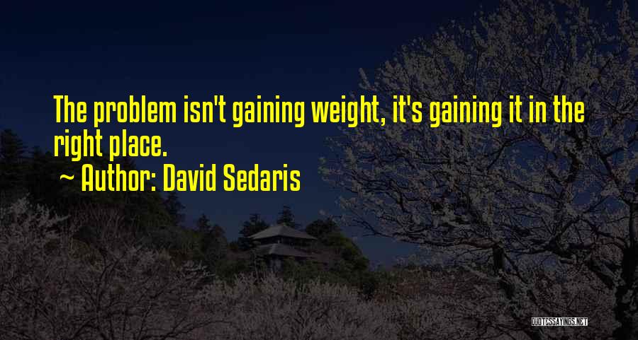Weight Gaining Quotes By David Sedaris