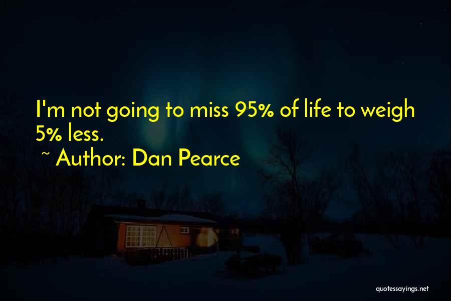 Weight Loss Goals Quotes By Dan Pearce