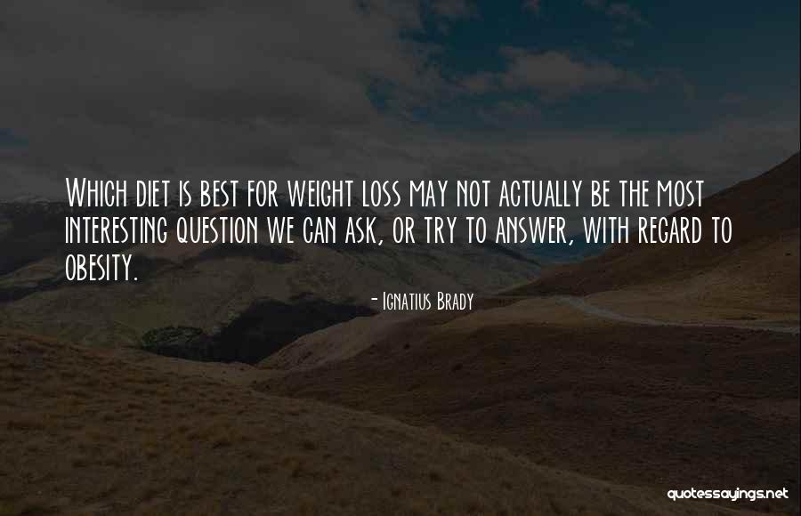 Weight Loss Quotes By Ignatius Brady