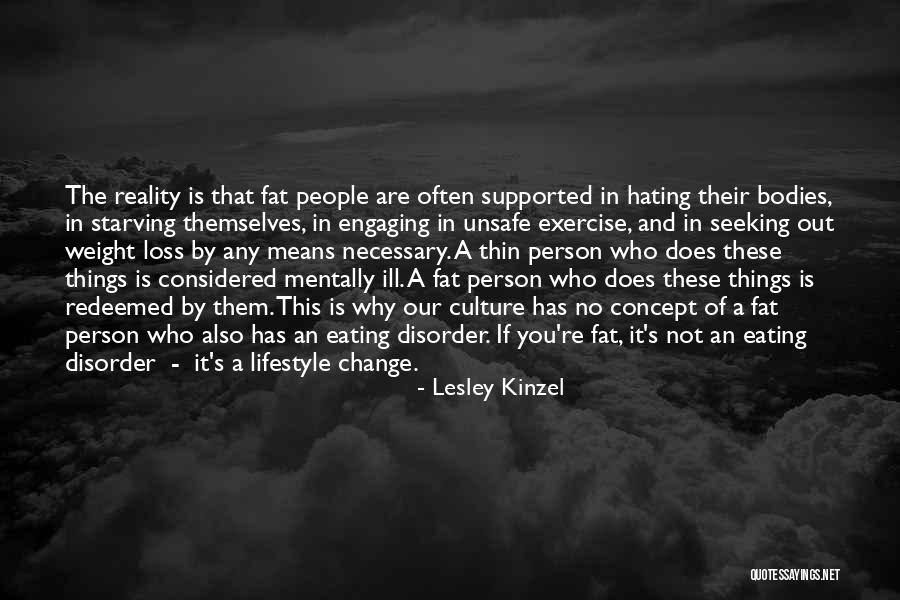 Weight Loss Quotes By Lesley Kinzel