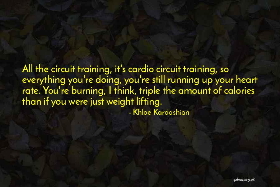 Weight Training Quotes By Khloe Kardashian