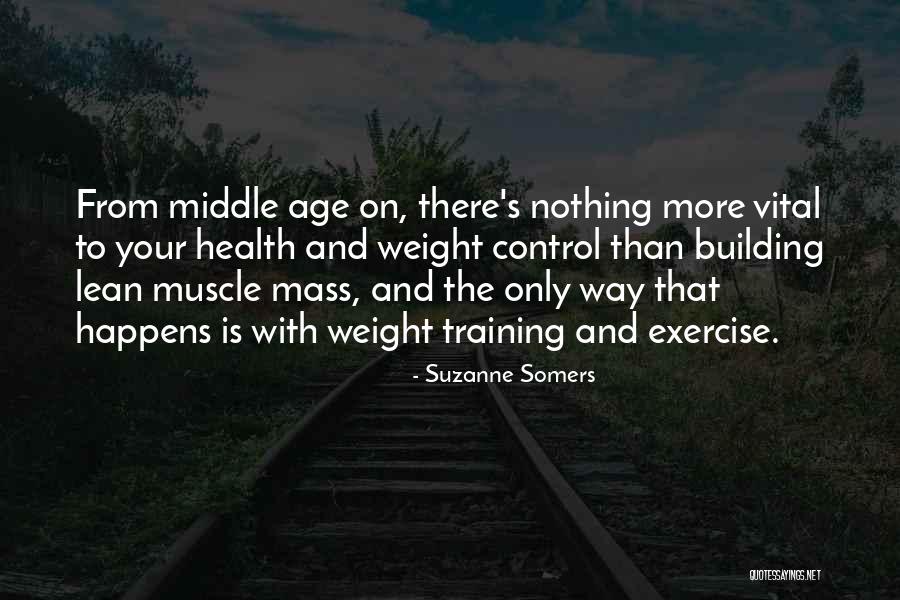 Weight Training Quotes By Suzanne Somers