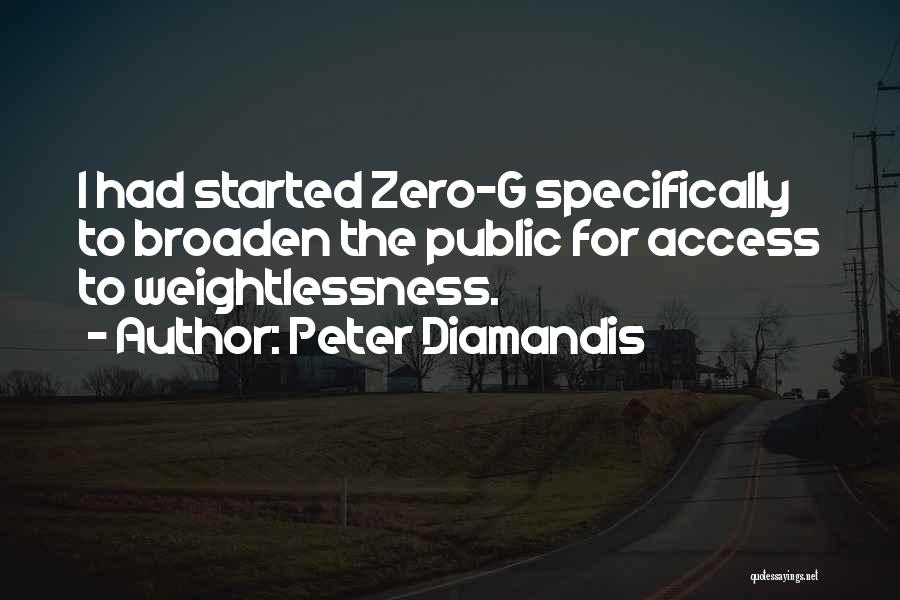Weightlessness Quotes By Peter Diamandis