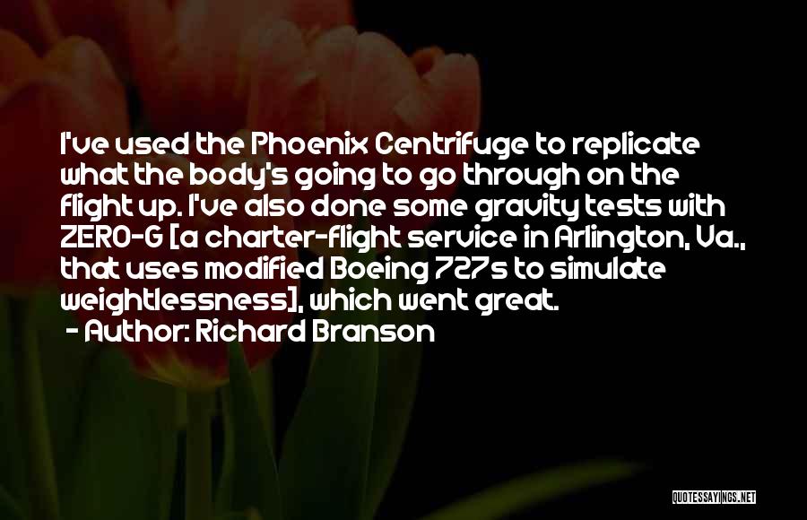 Weightlessness Quotes By Richard Branson