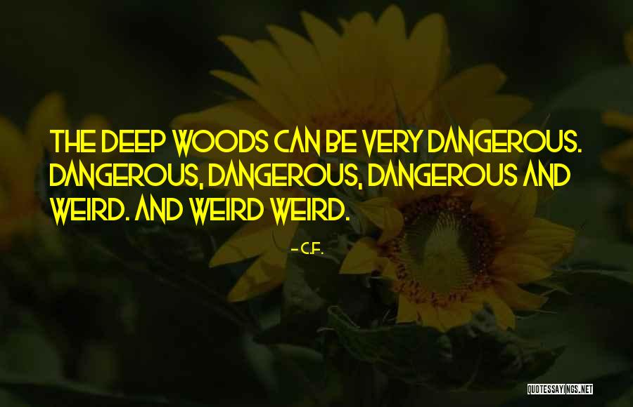 Weird But Deep Quotes By C.F.