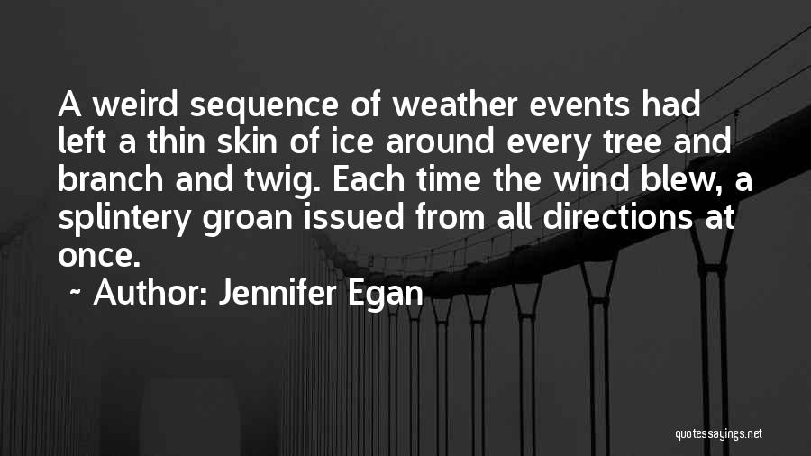 Weird Weather Quotes By Jennifer Egan