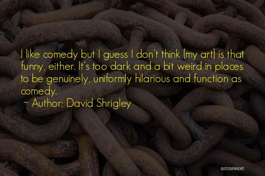 Weird Yet Funny Quotes By David Shrigley