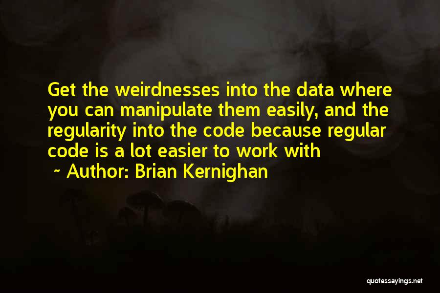 Weirdness Quotes By Brian Kernighan
