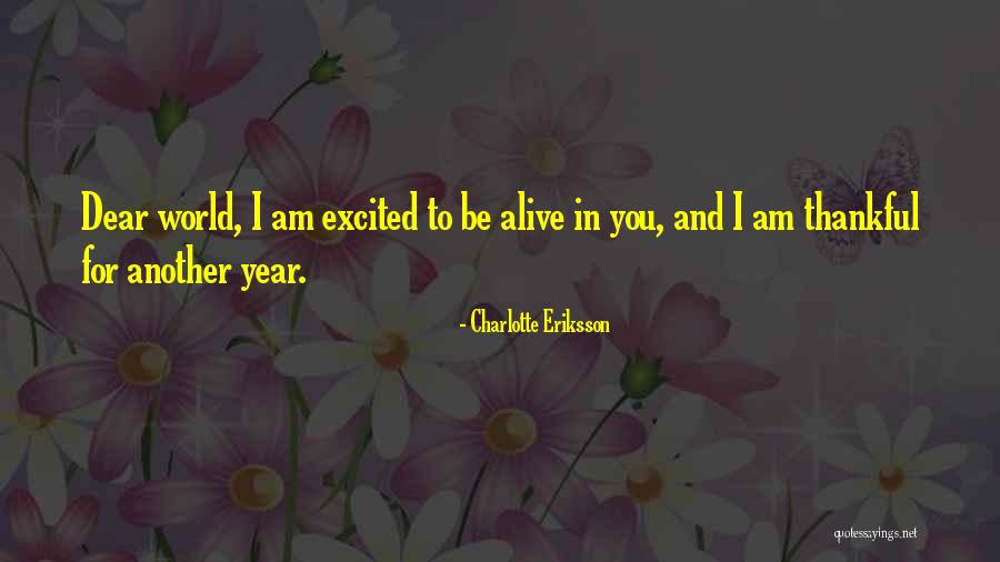 Welcome 2017 Quotes By Charlotte Eriksson