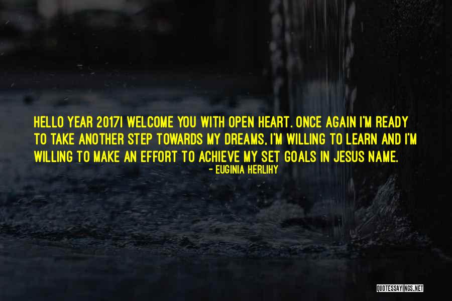 Welcome 2017 Quotes By Euginia Herlihy