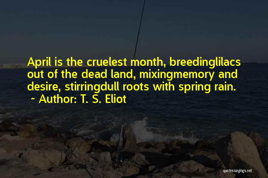 Welcome April Quotes By T. S. Eliot