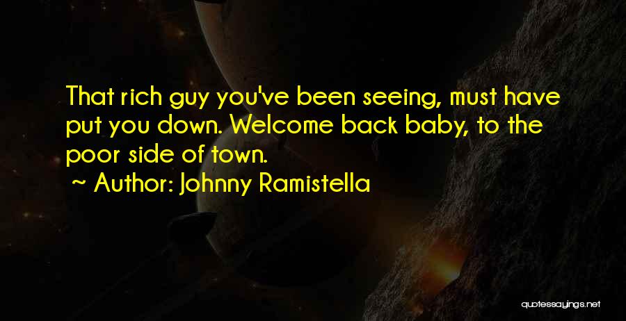 Welcome Back To Quotes By Johnny Ramistella