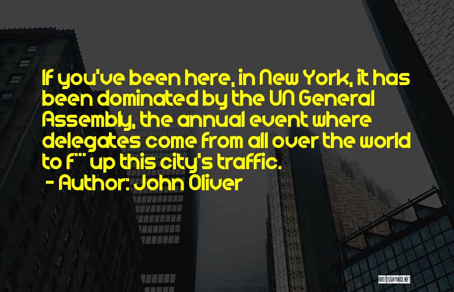 Welcome Delegates Quotes By John Oliver