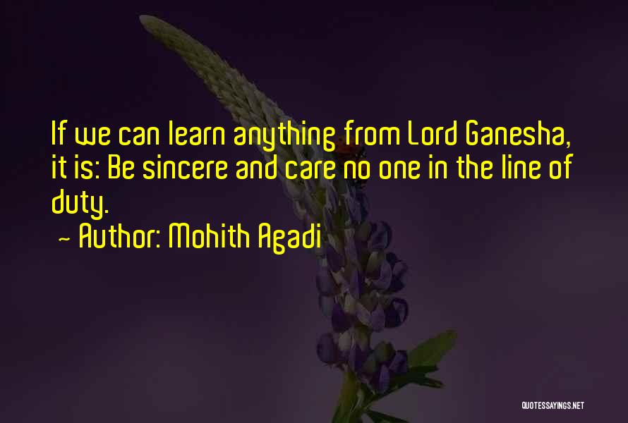 Welcome Ganesha Quotes By Mohith Agadi