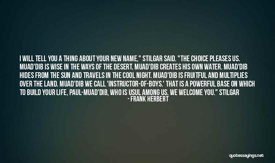 Welcome In Life Quotes By Frank Herbert