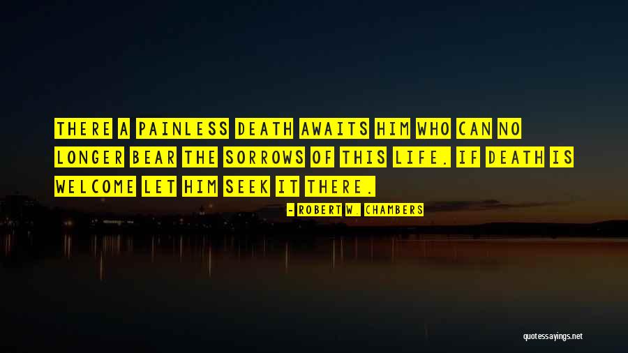 Welcome Life Quotes By Robert W. Chambers Welcome Life Quotes By Robert W. Chambers