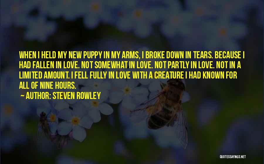 Welcome New Puppy Quotes By Steven Rowley