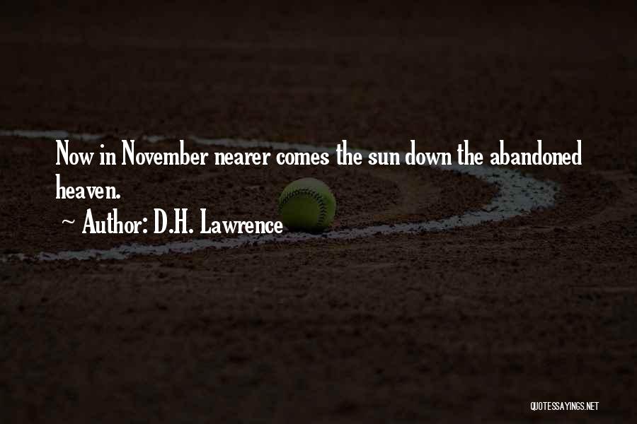 Welcome November Quotes By D.H. Lawrence