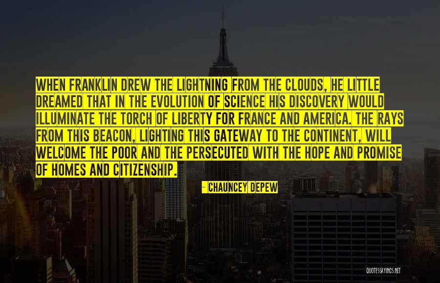 Welcome To America Quotes By Chauncey Depew Welcome To America Quotes By Chauncey Depew