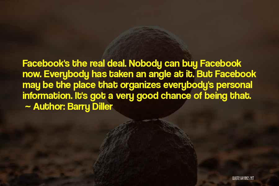 Welcome To Facebook The Place Where Quotes By Barry Diller