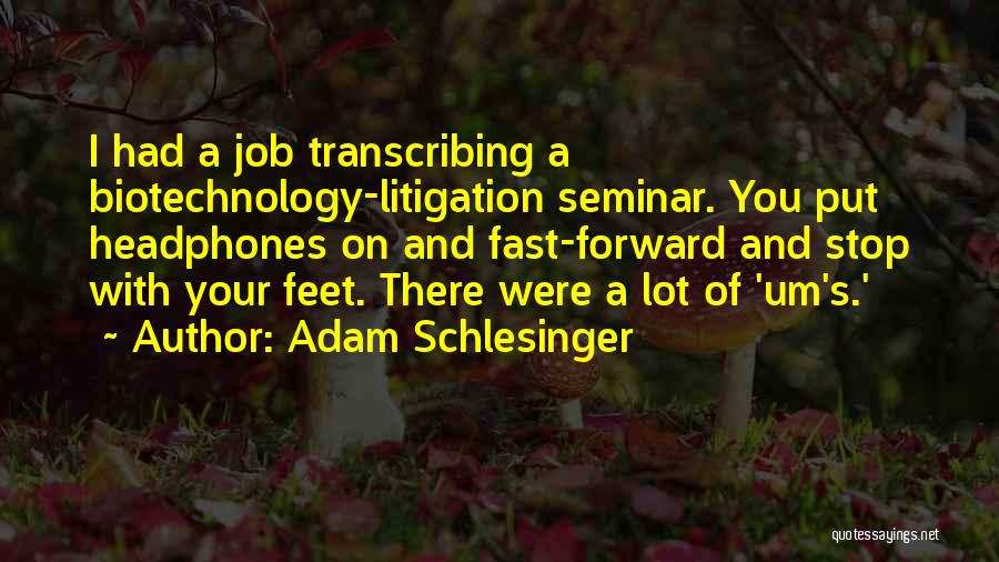 Welcome To Seminar Quotes By Adam Schlesinger