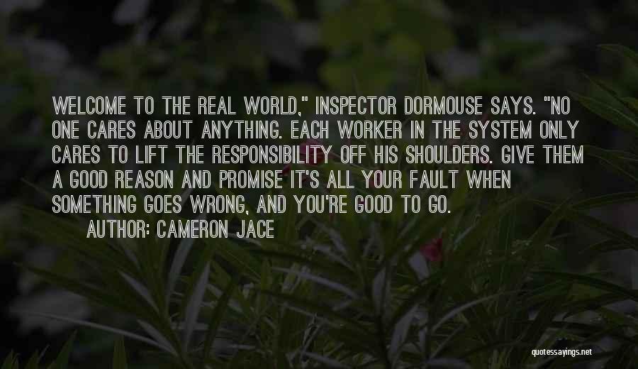 Welcome To The Real World Quotes By Cameron Jace